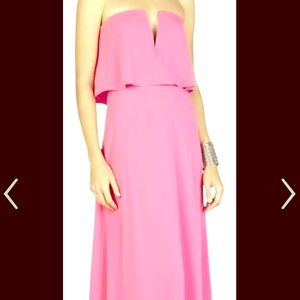 BCBG Pink Strapless Gown
